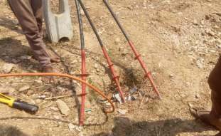 Earthing pit installation
